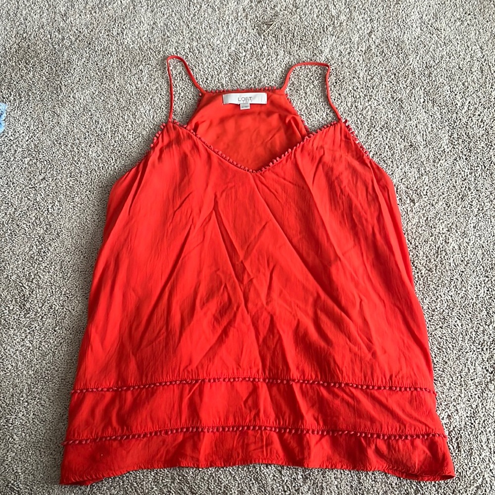 Loft orange tank top